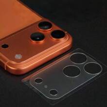 Bộ 4 miếng dán bảo vệ ống kính chống sốc bằng chất liệu PET cho iPhone 17 Pro Max/17 Pro/17/17 Air, độ phân giải cao, chống trầy xước, trong suốt và không bị cong vênh, tương thích với các loại ốp lưng toàn diện, quà tặng mùa xuân cho việc bảo vệ camera. - Trong suốt - 4 chiếc - Xem 4