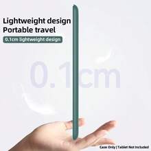 适用于 iPad (A16) 11 英寸第 11 代(2025 年款)平板电脑的保护套,一体式三折保护套,全方位防震,TPU 软壳,简约/休闲/畅销翻盖平板电脑保护套,第 10 代保护套,兼容 iPad 第 9 代 10.2 英寸、第 8 代 10.2 英寸、iPad Air 11 英寸 (M2)(2024 年款)、iPad Air 11 英寸 (M3)(2025 年款)。 - 墨綠色 - 查看 5