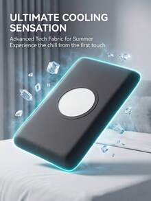 1pc Cooling Silk Pillowcase/Cushion Cover, Breathable And Cooling, With Overlocked Seams, Made From Summer Cooling Technology Fabric, Designed Specifically For Sleepers Who Tend To Sweat - Cooling Pillowcase - Dark Gray - View 1