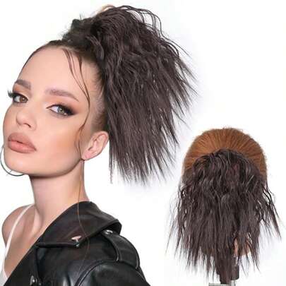 Dây buộc tóc xoăn bằng len dành cho nữ
