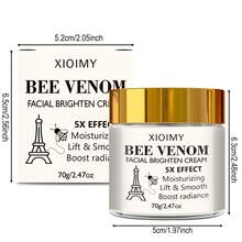 Xioimy 70克五重滋养面霜，蕴含蜂毒、烟酰胺、泛醇和透明质酸——紧致、提亮、保湿三效合一，适合所有肤质，深层补水，令肌肤柔滑细腻——优雅包装，男女皆宜的蛋白质护肤品 - 白色 - 查看 9