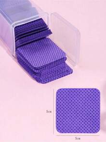 2000/1000/200 片装指甲清洁湿巾 - 专业无绒指甲油卸除棉片，UV凝胶清洁湿巾，无香型指甲准备和抛光清洁工具（紫色） - 紫色 - 查看 9