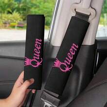 2pcs Car Safety Belt Shoulder Pads, Comfortable & Durable For All Seasons, Suitable For Driver & Passenger, Fashionable Interior Accessory - A - View 4