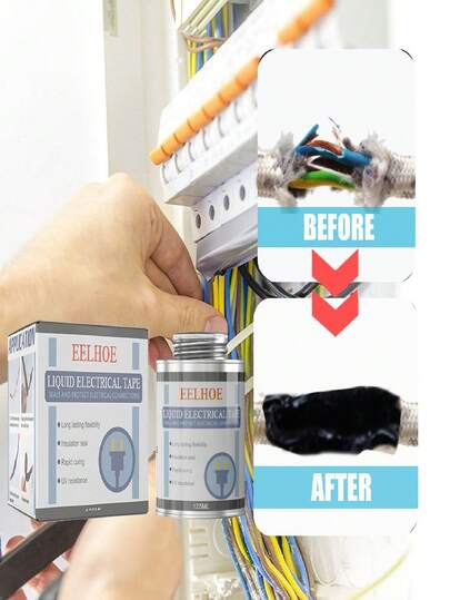 125ml High Capacity Liquid Insulating Tape, Flame Retardant, Quick Drying, Heat & UV Resistant, Waterproof & Moisture Proof Sealant For Wire Connections, Electronic Components & Industrial Use