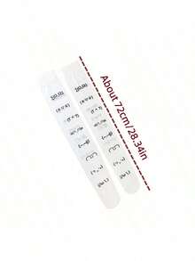 White Graffiti Letter Print Thigh High Socks, Harajuku Style, Y2K Cosplay Cute & Comfortable Socks - White - View 3