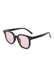 1 chiếc kính thời trang nam, gọng vuông cổ điển mới, đa năng, kiểu dáng thường ngày, unisex, quà tặng ngày lễ, phù hợp để đeo hàng ngày, lái xe, chống nắng. - Nhiều màu - Xem 19