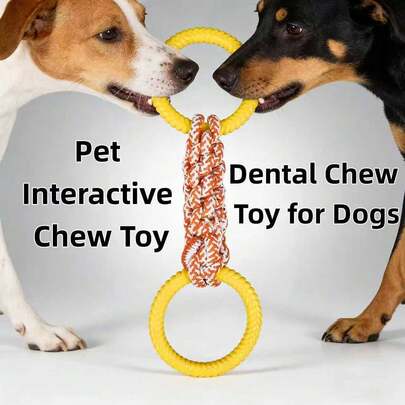 Large Durable Dog Rope Chew Toy, Dental Care & Outdoor Play Tough Pet Toy