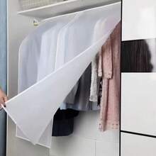 1pc Transparent Dust Cover, Clothing Storage, Wardrobe Storage, Garment Cover, Dust Cover, Drying Rack Garment Cover, Hanging Clothes Garment Cover, Hanging Clothes Rod Cover, Hanging Wardrobe Storage Bag, Coat Suit Garment Home Protection - Translucent - View 14