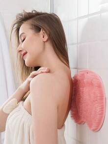 1 tấm thảm massage chân bằng silicon, bàn chải massage đa năng dạng nằm thư giãn với các chức năng tẩy tế bào chết, làm sạch chân, chà rửa và rửa lưng, thích hợp cho phòng tắm vòi sen - Chăm sóc chân - Tẩy tế bào chết chân - Đồ dùng phòng tắm - Trang trí phòng tắm - Bàn chải làm sạch lưng khi tắm - Một kích thước phù hợp với tất cả - Xem 4