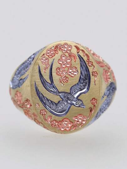 1枚优雅女士戒指，适合情人节礼物、结婚纪念日派对佩戴