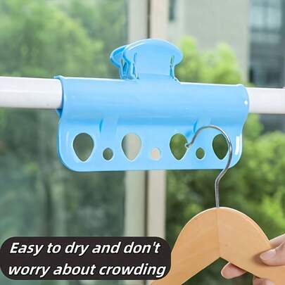 结实耐用的防风衣夹，带孔设计，多功能防风衣夹，晾衣绳夹，便携式毯子和衣物固定器，室内外均可使用，防滑晾衣绳夹