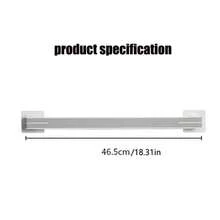 Juego de accesorios de baño, cepillo de inodoro de material de silicona de lujo transpirable, estante para zapatillas, toallero, jabonera, organizador triangular, estante de almacenamiento rectangular, solución todo en uno, instalación sin taladrar - 296-Negro - Ver 7
