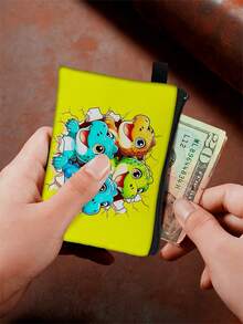 Dinosaur Coin Pouch | Lightweight Zipper Wallet Storage Bag With Random Printing, Perfect Gift Choice - Coin Purse - View 6