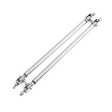 Supports de séparateur de pare-chocs en alliage d'aluminium universel, type à perçage et à vis, kit de support de becquet avant/arrière réglable, accessoires de décoration de carrosserie de voiture avec longueur réglable - Type à vis - Voir 15
