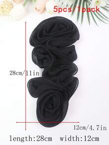 Áo nịt ngực xếp ly 3D nhiều màu mới, cuộn tay, phụ kiện quần áo tự làm, thích hợp cho váy cưới, váy khiêu vũ và các đồ trang trí khác - nhiều màu - Xem 49