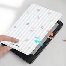 Kindle 阅读器保护套，度假风图案，双面印刷，兼容 Kindle Paperwhite 5/6/7 代、Paperwhite 10/11/12 代、Kindle (Colorsoft) 10/11/12 代及其他热门型号，Kindle 保护套/Kindle 配件 - 彩色 - 查看 2