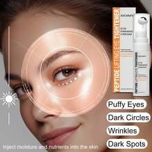 Xioimy 15毫升胜肽保湿紧致眼霜，快速提拉紧致眼周肌肤，淡化黑眼圈，深层滋润，提升肌肤弹性，减少暗沉和干燥，眼部护理 - 數量 - 查看 6
