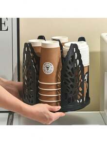 1pc 360 Degree Rotating Cup Holder, Tabletop Storage For Kitchen And Dining Room, Perfect Holiday Gift - Multicolor - View 7