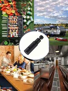 三合一防溅厨房浴室水龙头，360°旋转，三种出水模式，适用于厨房和淋浴间，银色和黑色可选。 - A - 查看 2