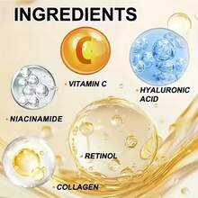 Xioimy 35毫升 6合1 面部保湿紧致精华液，蕴含胶原蛋白、维生素C&E、烟酰胺、视黄醇、透明质酸，滋养所有肤质，令肌肤光滑、水润、细腻。 - 透白色 - 查看 2