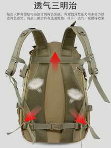 LUPU Mountain Backpack For Camping, Hiking, Outdoor Activities, Multifunctional Travel Backpack, Multipurpose, Relieves Shoulder Pressure, Large Capacity, Multi-Layer Partition, Durable - Blue - View 6