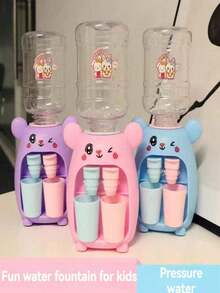 1件儿童益智角色扮演游戏 - 一款有趣的卡通小型电池模拟兔子、兔子或猪饮水机，带有互动喷嘴，可与孩子和家长互动，是一款可爱的早教游戏 - 彩色 - 查看 8