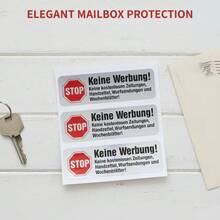 No Advertising Stickers, Can Be Removed Individually, Made Of PET Material, Stop Mailbox Advertising Scrapbook Supplies Scrapbooking - 3pcs - View 6