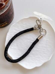 1件装奢华水钻龙虾扣腕带，手机壳挂饰，钥匙扣，短挂绳，手链 - 彩色 - 查看 18