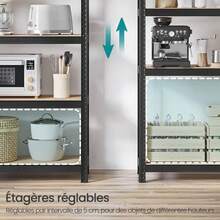 Floor Shelves - Black - View 3