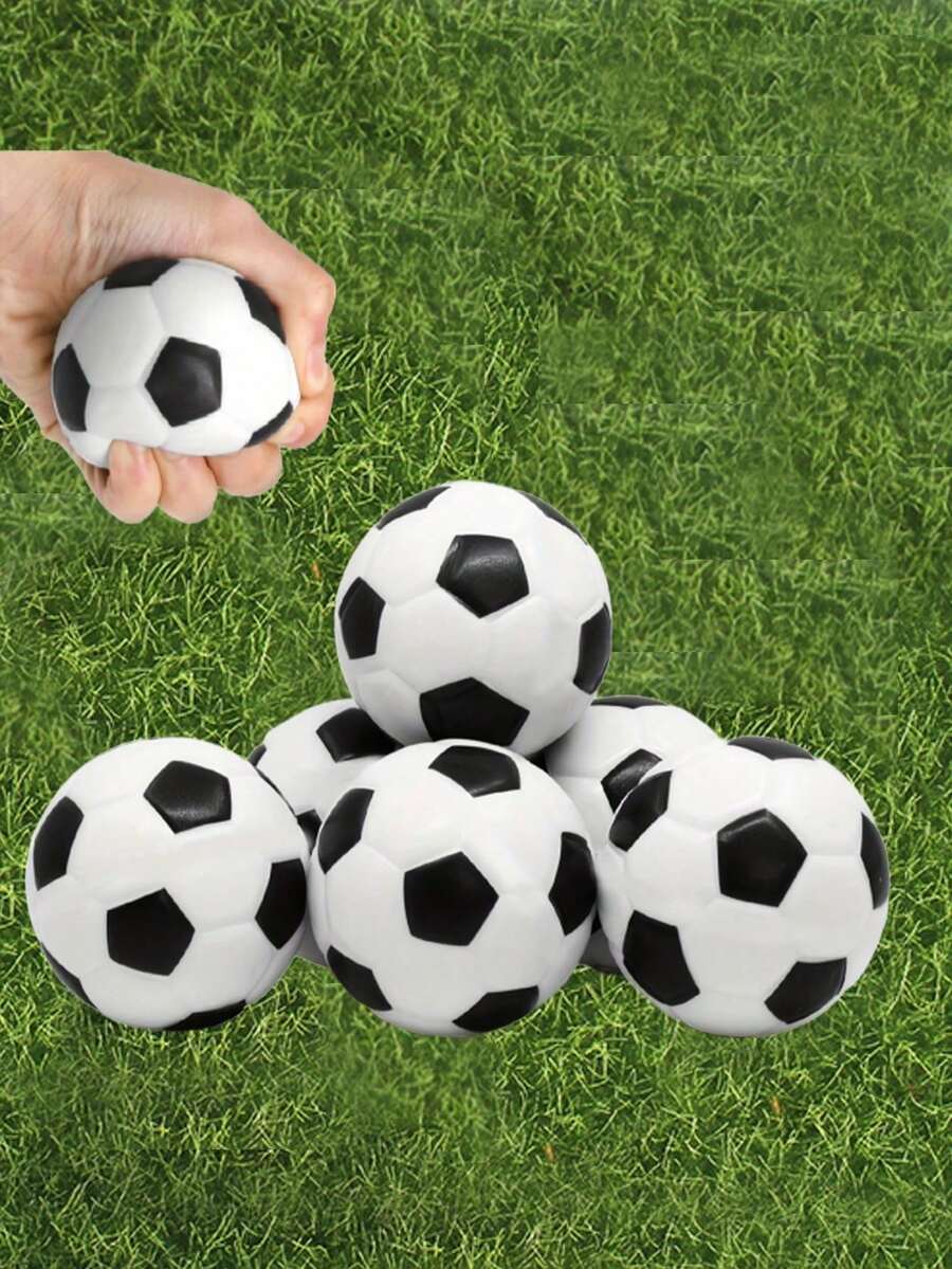 1/3 piezas Mini pelotas deportivas de espuma, pelotas de fútbol apretables para el estrés, pelotas para apretar para el estrés, recuerdo de fiesta de fútbol, juguetes antiestrés, juegos de pelota, pelotas de fútbol apretables para el estrés, excelentes pelotas antiestrés para aliviar la tensión, premios de carnaval - Multicolor - Ver 1
