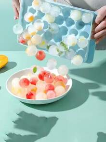 1pc Round Ice Ball Maker Mold, 33 Grids Ice Cube Tray, Suitable For Cocktail, Whiskey And Other Beverages - Multicolor - View 5