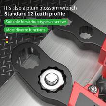 21.5厘米/8.5英寸工业级鲤鱼钳，多功能鱼嘴钳，带剪线钳/剥线钳、螺丝扳手，适用于汽车、机械、家居维修，黑红配色 - 鯉魚鉗 - 查看 4