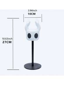 空洞骑士人体工学耳机支架、游戏机支架、多功能3D展示支架，适用于游戏和办公 - 铝合金桌面收纳架，节省空间设计，耐用耳机支架 - 彩色 - 查看 3