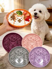 1个宠物舔食碗，慢食防呛猫狗碗，吸盘式互动玩具 - 300ml - 查看 1