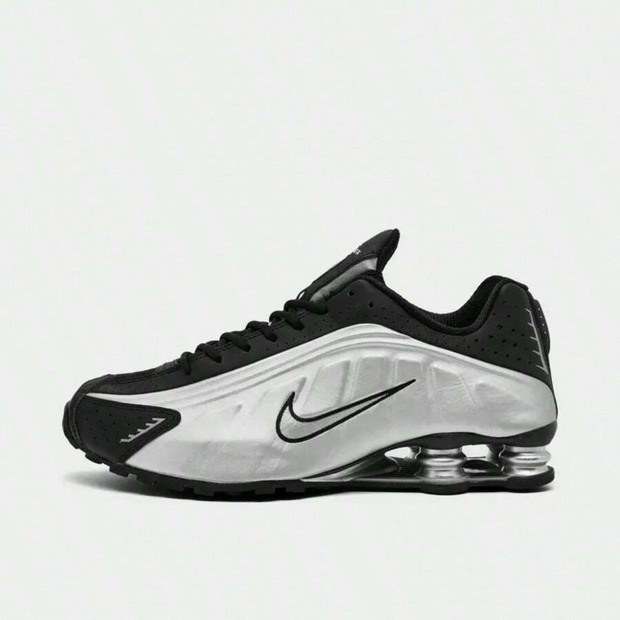Nike Shox R4 Na9 Men's Casual Sneakers Obsidian Diffused Blue IM8462-451 | Cross-Training Ready, Supportive Fit - Style A - Bạc - Xem 1