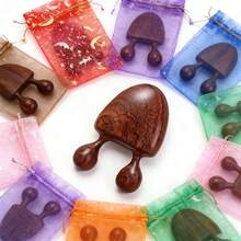 2pcs Wooden Nose Massager, Face Relaxation Massage Tool, Eye Acupressure Stick, Gift Packaging, Suitable For Mother's Day, Father's Day, Teacher's Day, Thanksgiving, Christmas, Graduation, Birthday, Wedding - Massager + Gift Bag - View 2