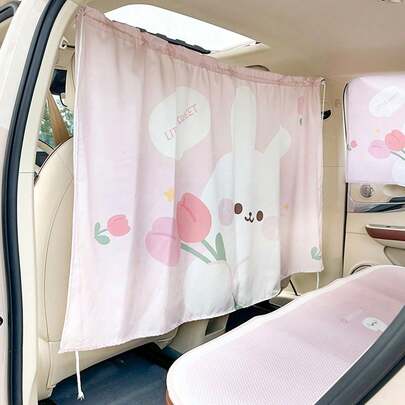 Màn che cửa sổ xe hơi họa tiết gấu hoạt hình, tấm chắn nắng ô tô, trang trí nội thất xe thú vị, chất liệu nhẹ thoáng khí, cần thiết cho mùa hè khi lái xe, tấm chắn nắng cửa sổ xe thoải mái.