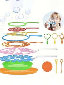 Bubble Wand Set - Large Bubble Wand, Fun Bubble Machine With Tray, Suitable For Outdoor Play, Birthday Parties And Games, Suitable For All Ages (Bubble Liquid Not Included), Bubbles, Bubble Wand, Bubble Machine - Multicolor - View 2