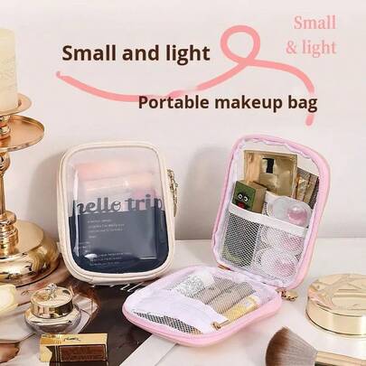 Portable Cosmetic Bag, High-End Business Trip Travel Skincare Products Suitcase Toiletry Organizer