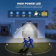 1 Piece Of Outdoor Solar Lights, Solar Wall Exterior Lights, 900mAh,IP44 Waterproof Solar Outdoor Lights With Sensors, Suitable For: Courtyard/Outdoor Lighting/Commercial Lighting And Other Places/Outdoor Waterproof Solar Lamps Processing - SJK4LED-暖光 - 查看 8