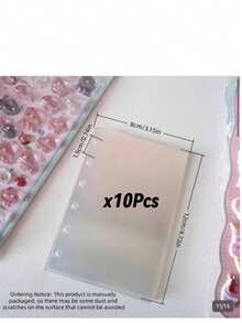 Libro de almacenamiento de pegatinas con página interior transparente de PET de un solo lado - Múltiple - Ver 8