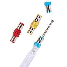 6件套通用磁性螺丝刀头，金属磁性螺丝，可拆卸六角螺丝刀，适用于电钻，1/4英寸/6.35毫米，适配螺丝刀头，加长钻头 - 6pcs - 查看 3