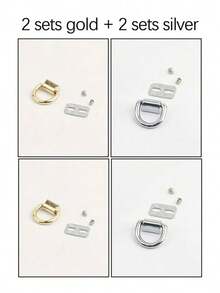Accesorios DIY para bolsos: Hebilla en D, Correa con anilla, Herramientas de modificación, Ganchos de tornillo, Esenciales para vacaciones - Multicolor - Ver 10