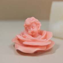 玫瑰天使宝宝香氛蜡烛硅胶模具，DIY天使宝宝石膏模具，婚礼回礼肥皂模具 - 天使 - 查看 2