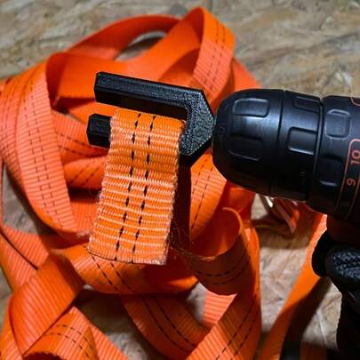 1.97-Inch Manual Ratchet Tie Down Tensioner, Portable Plastic Tool For Tightening Straps