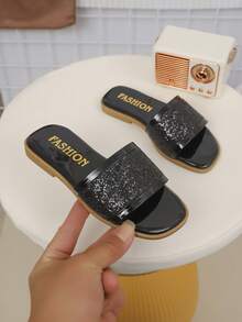 Thiết kế đính sequin lấp lánh, thời trang cao cấp, độc đáo, phù hợp cho tiệc tùng, du lịch và trang phục trẻ em. - màu đen - Xem 1