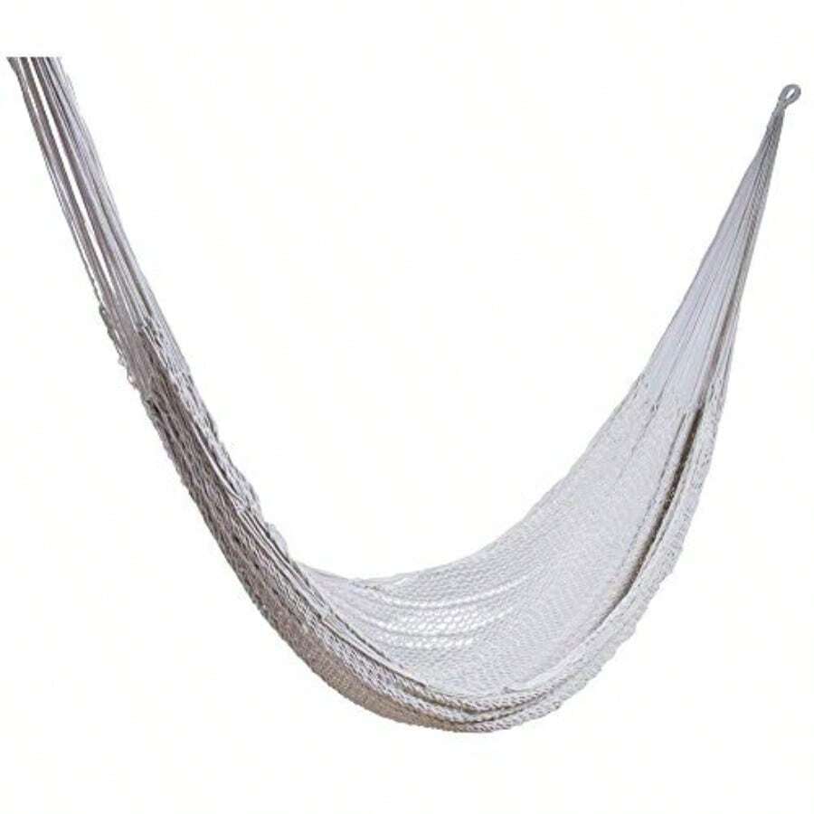 ALL NAHLO Hamaca 100% de Algodón Portátil Hamacas Ligeras Colgante para Jardin Camping terraza Soporte - ORIGINAL - Ver 1