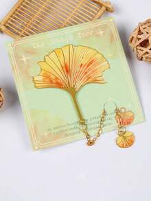 Retro Leaf Metal Vein Bookmark With High Appearance Quality. The Leaves Are Exquisite. It Is A Creative Gift Suitable For Students As A Reading Page Holder. - Multicolor - View 15