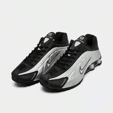 Nike Shox R4 Na9 Men's Casual Sneakers Obsidian Diffused Blue IM8462-451 | Cross-Training Ready, Supportive Fit - Style A - Bạc - Xem 2