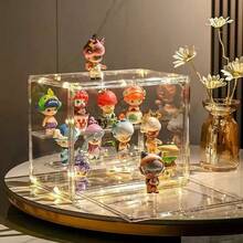 Blind Box Display Rack, Transparent Dust-Proof Action Figure Storage Box, Doll Model Display Cabinet, Jewelry Display Case, Cosmetic Display Shelf - Clear - View 5